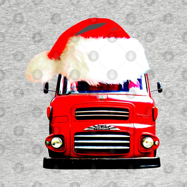 Albion Reiver classic 1970s lorry Christmas hat edition by soitwouldseem